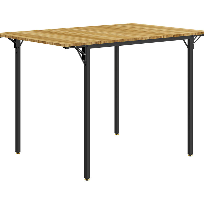 Table à petits espaces peu encombrante, abattant rabattable en noyer pour 2 à 4 salles à manger