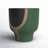 Boho 10" Emerald Ceramic Planter in Mushroom Shape-2016290455