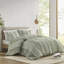 Édredon double / grand Sage - Rembourrage 100% coton rayé avec garniture facilement lavable en housse de literie pour la maison