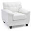 Chaise d'appoint chic et moderne en blanc-457162130