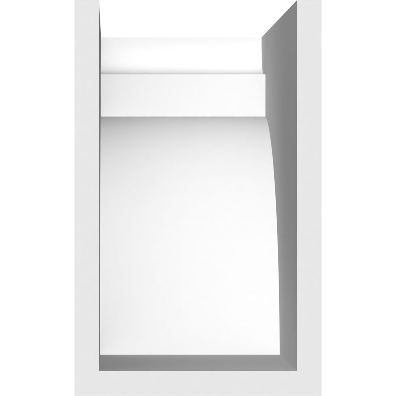 Queue de chevron standard en PVC de qualité architecturale Yorktown, H 8 po x L 5 po x P 12 po
