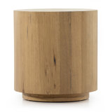 Humphrey Round End Table-Light Oak Resin