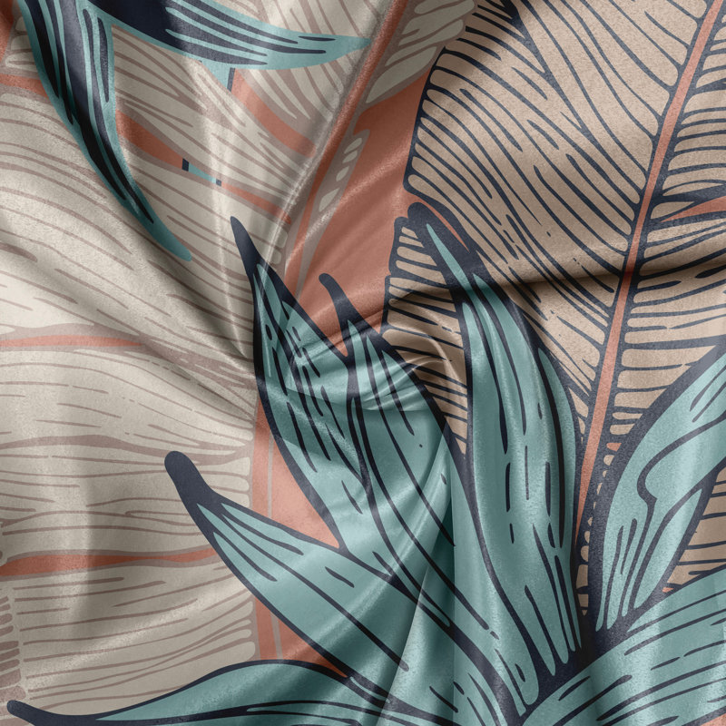Clydette Polyester Semi Sheer Curtain Pair