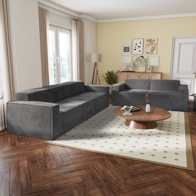 Magness 2-Piece Chenille Modular Sofa Set