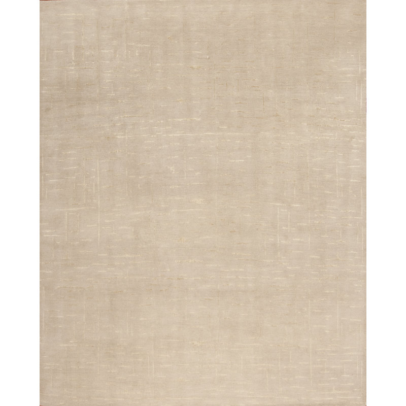 Modern Tibet Hand Knotted Abstract Area Rug, Rectangle 6' x 9'