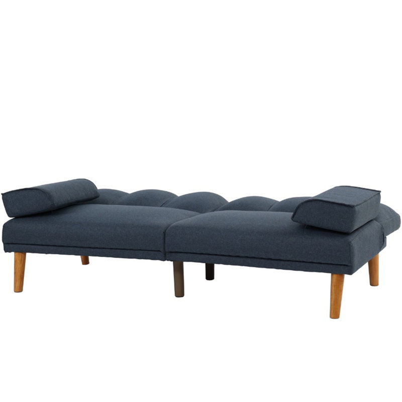 Canapé ajustable en polyfibre bleu gris et gris, Marine