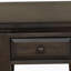 Mahogany Traditional Chairside Table W/ Storage
