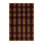 Machine Washable Checkered Brown Area Rug