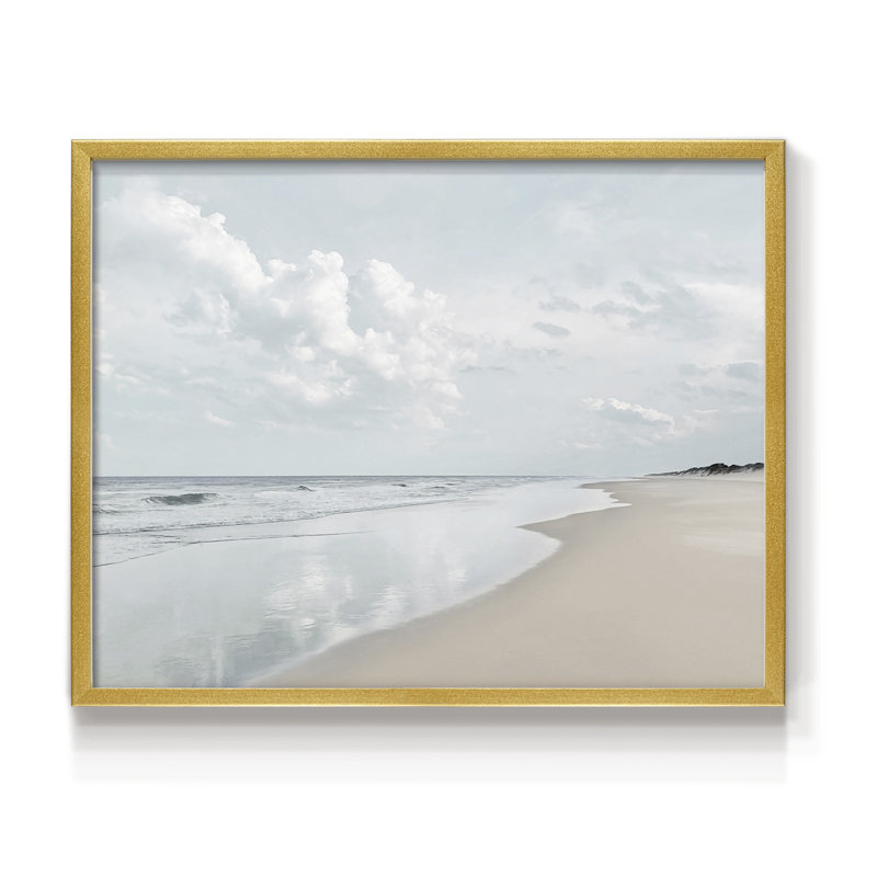 Seaglass Shoreline -Framed Print - Restickable