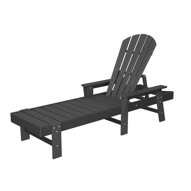 POLYWOOD South Beach Chaise, Slate Gray