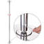 Ensemble de barre de pole dance statique rotative Yescom de 2,74 m (9 pi) et 45 mm de diamètre pour club, soirée et conditionnement physique