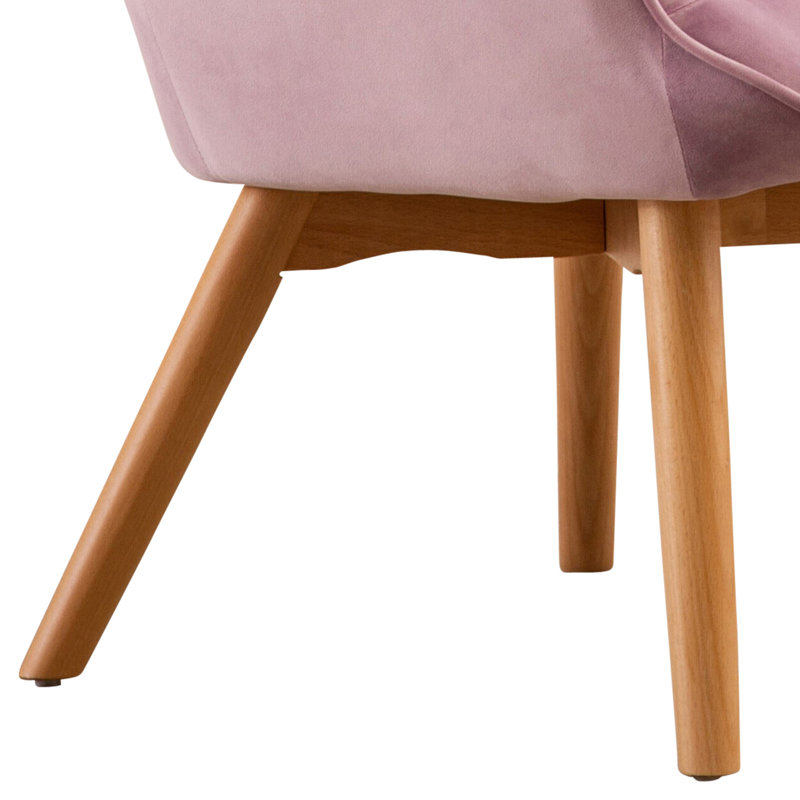 Kleiman Velvet Accent Chair, Pink