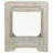 Farmhouse Style Wooden End Table With Plank Design Open Shelf, White