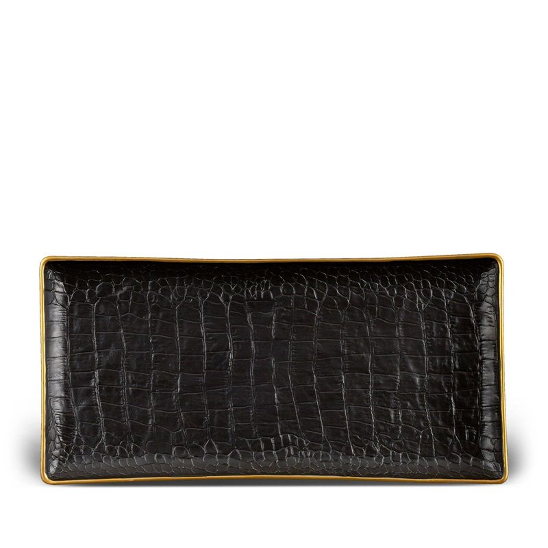 Crocodile Rectangular Tray - Medium, 12" W x 6" D x 1" H, Rectangle