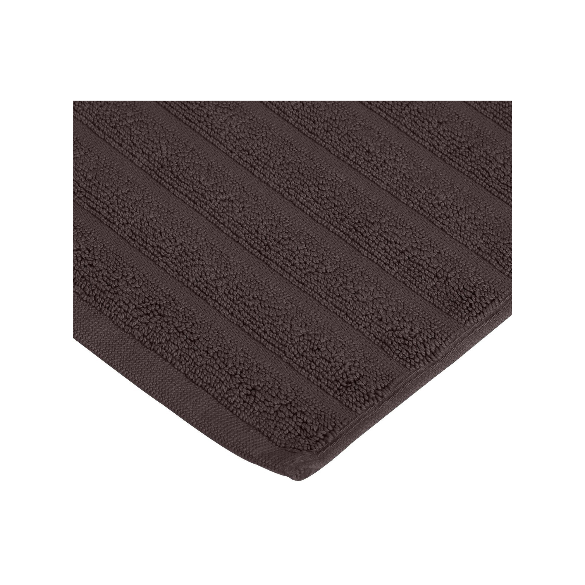 Pardue Cotton Bath Mat, Solid Color, Black