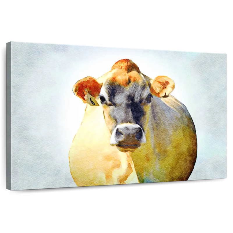 Grumpy Cow, 8" H x 12" W
