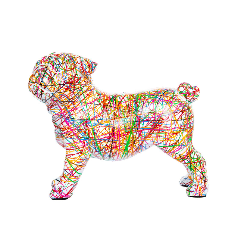 Lurah Expressionist Standing Bulldog - 9" long