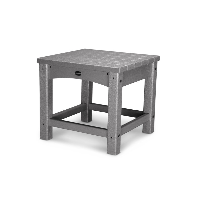 POLYWOOD Club 18" End Table, Gray