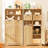 Bolten 49.4in Accent Rattan Cabinet,Storage Cabinet with 2 Doors, Bathroom Storage Cabinet with 2 Drawers-1818286628