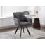Sansome Swivel Fabric Dining Chair with Steel Legs-1535741561