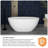 x Soaking Plastic / Acrylic Bathtub