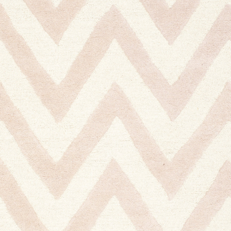 Sanyla Hand Tufted Wool Chevron Rug, Rectangle 9' x 12'