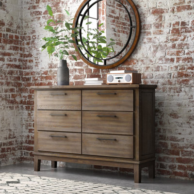 Feodora 6 Drawer Double Dresser by Steelside