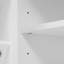 Meuble-lavabo double lavabo de 150 cm (59,1 po) avec lavabo en résine, 3 tiroirs et 2 portes, blanc