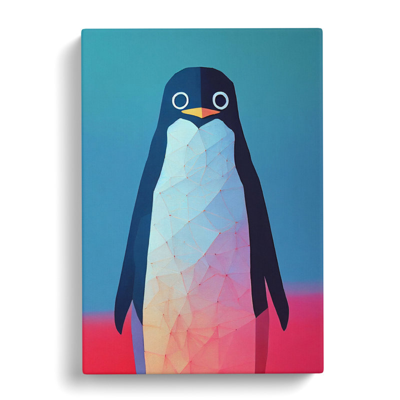 Scanlon Penguin Hypreprism - Wrapped Canvas, 76cm H x 50cm W x 3cm D