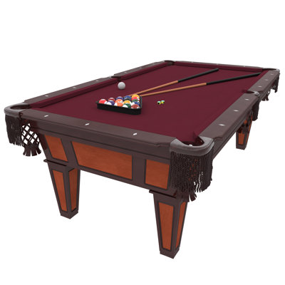 Fat Cat Reno 7.5' Pool Table with Burgundy Cloth