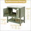 Meuble-lavabo de salle de bain avec lavabo en céramique et rangement polyvalent-61369444
