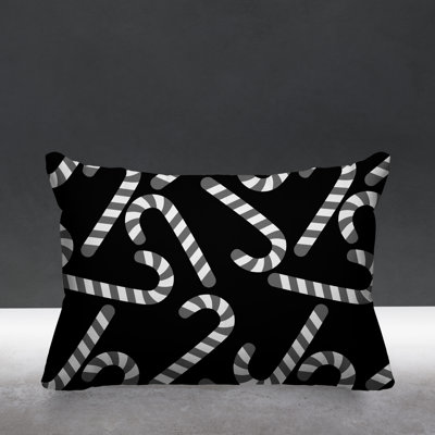 Striped Outdoor Reversible Throw Pillow