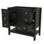 Meuble-lavabo de 36 po sans lavabo, armoire de salle de bain autoportante en bois avec une armoire et trois tiroirs pour la salle de bain
