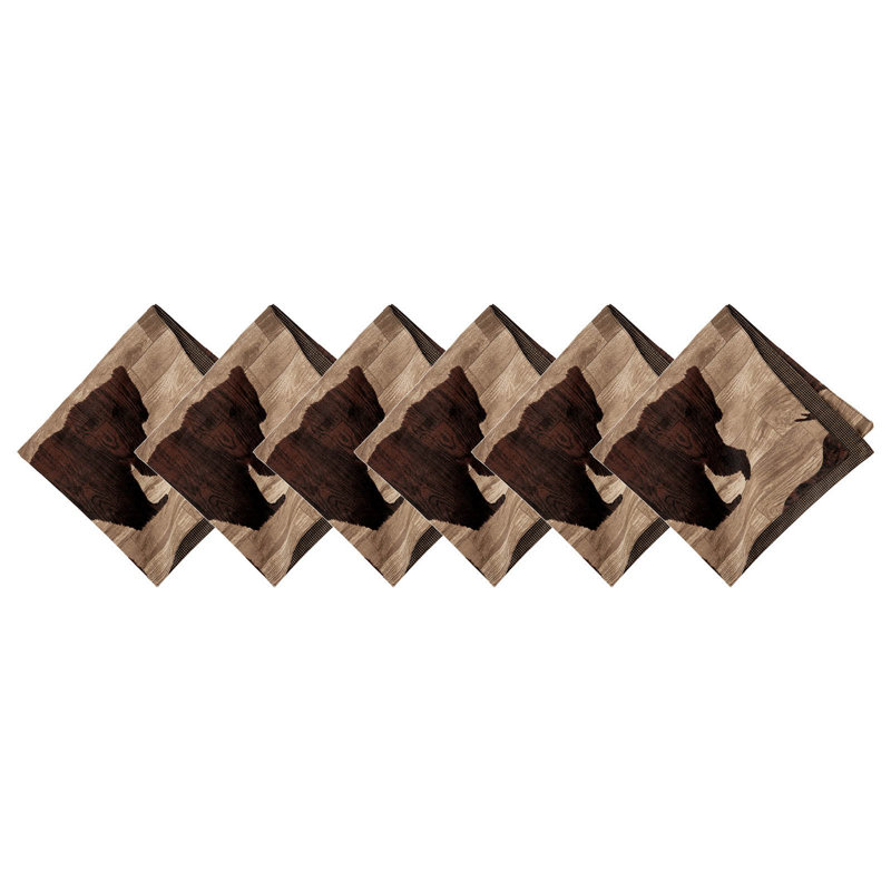 Aleira 100% Cotton Animals/Nature Square Napkin