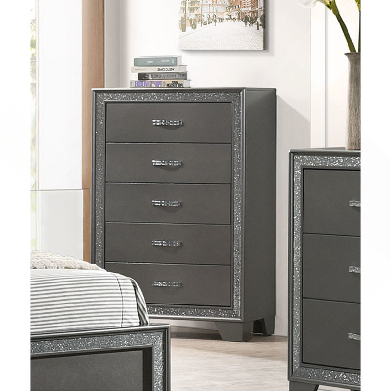 Commode de chevet contemporaine 1Pc