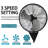 20" Wall Mount Fan 7000 CFM High Velocity Wall Industrial Fan 120° Oscillating Fans 3-Speed for Household, Commercial Use - ETL Listed, Black