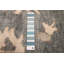Tapis sarcelle moderne Oushak 9 pi 0 po x 12 pi 0 po