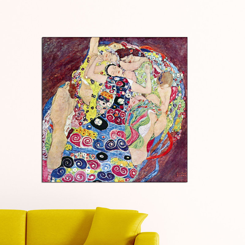 Gustav Klimt - Wrapped Canvas Painting, 100cm H x 100cm W x 1.8cm D