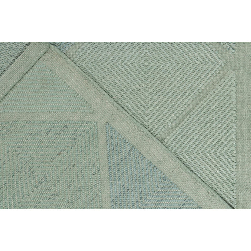 Scandinavian Wool Geometric Area Rug, Rectangle 9' x 12'