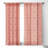 Elisabeth Fredriksson Peach Echo Geo 1pc Blackout Window Curtain Panel.