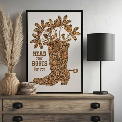 Head Over Boots for You by Cindy Jacobs Art Print