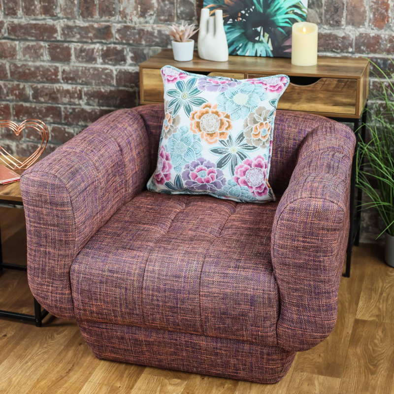 Garrelda Upholstered Chenille Armchair