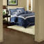 Ensemble de literie luxueuse 7 pièces, polyester confortable, conception marine moderne pour la maison