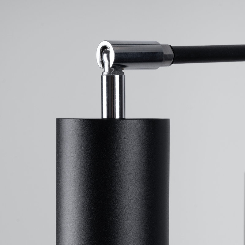 6 - Light Chandelier, Black