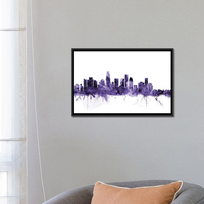 " Los Angeles, California Skyline I " by Michael Tompsett