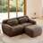 80" Modular Upholstered L-Shaped Sofa With Ottoman-613306472