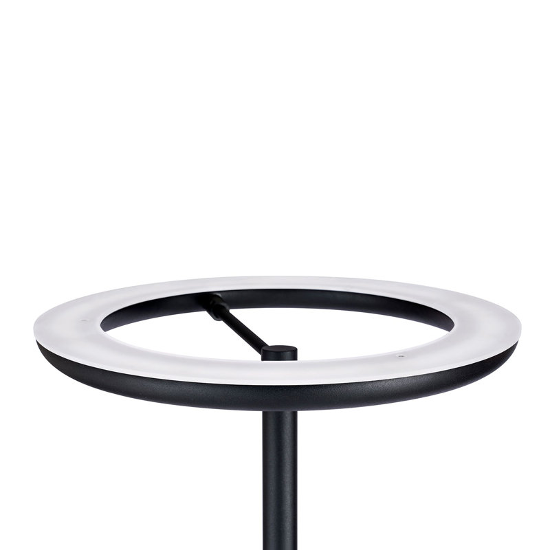 Lampe torchère à DEL noire Zienna