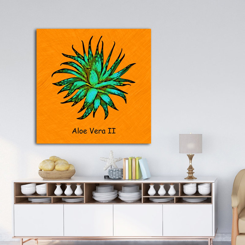 " Abstract Aloe Vera II ", 24" H x 24" W x 1.5" D