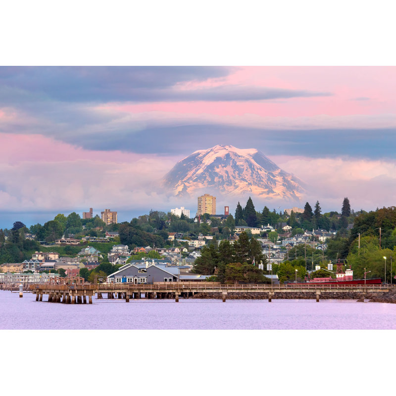 Mehaffey Mount Rainier par - Photographie de toile tendue, H 8 po x l 12 po