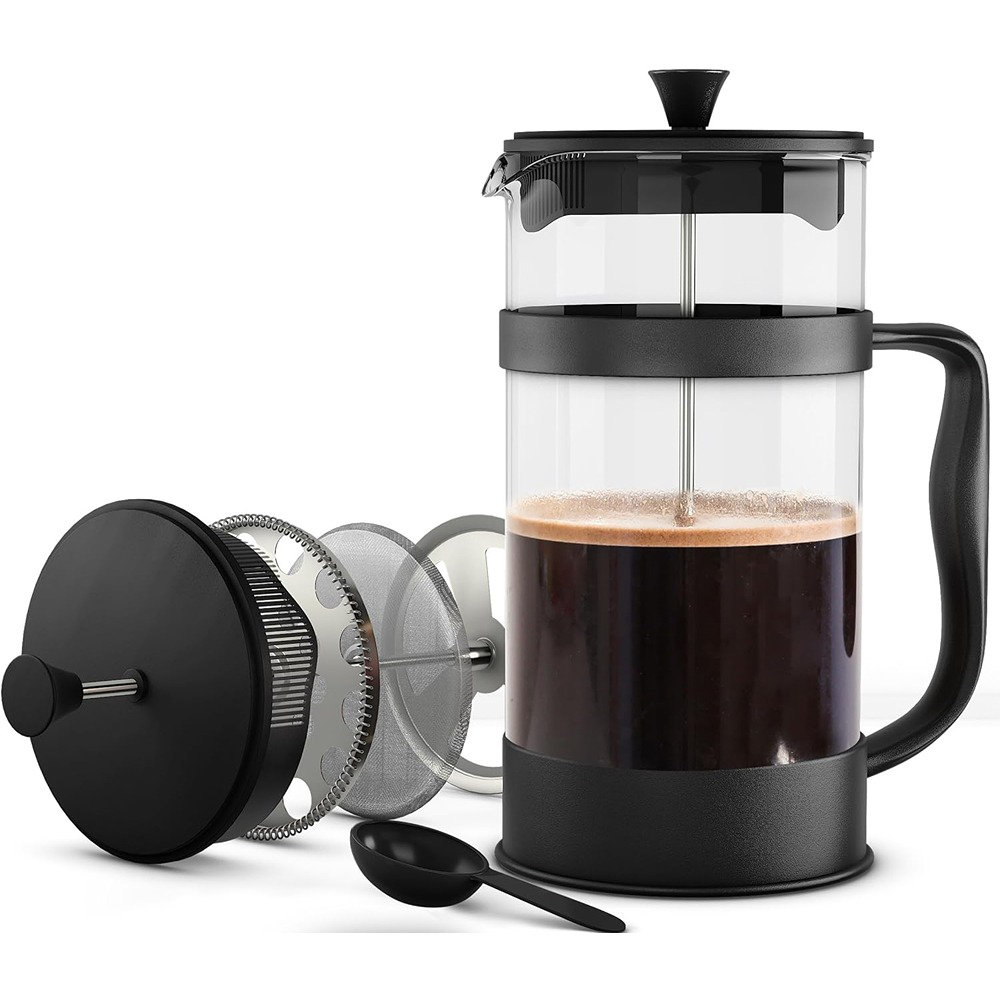 bodum Bean Cold Brew Press and Iced Coffee Maker, 51 Oz., 51 Ounce, Black